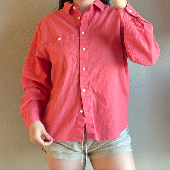 Vintage David Brooks Linen Shirt - Picture 1 of 9